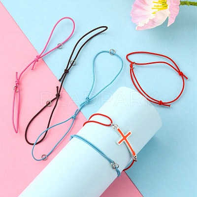 Adjustable Elastic Cord Bracelet Making AJEW-JB00008-1