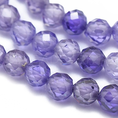 Cubic Zirconia Beads Strands G-G792-47-03B-1