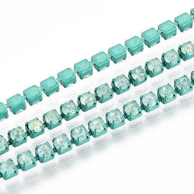 Iron Rhinestone Cup Chains CH-T006-05B-02-1