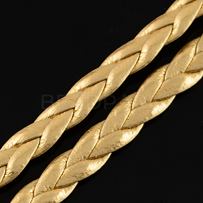 Braided Imitation Leather Metallic Cords LC-S002-5mm-27-1