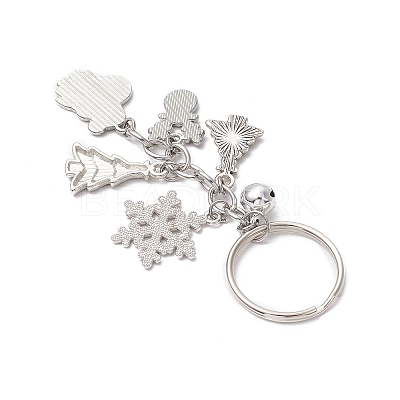 Alloy Enamel Brass Bell Keychains KEYC-TA00039-1