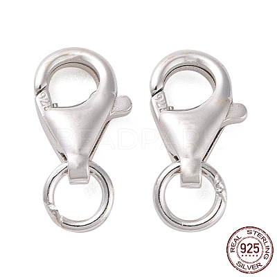 925 Sterling Silver Lobster Claw Clasps STER-K167-074A-S-1