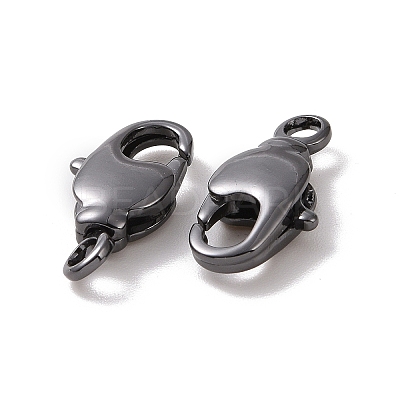Rack Plating Brass Swivel Lobster Claw Clasps KK-K238-39B-M-1