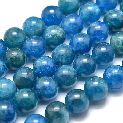 Natural Apatite Beads Strands G-O186-E02-8mm-1
