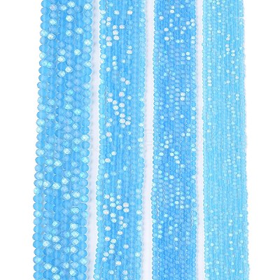 Transparent Glass Beads Strands LS-EGLA-A044-T6mm-MB08-1