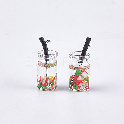 Glass Bottle Pendants LS-CRES-N017-06A-1