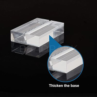 Acrylic Name Card Holder TACR-WH0001-09-1