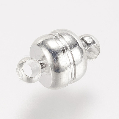 Brass Magnetic Clasps with Loops X-KK-H361-S-NR-1