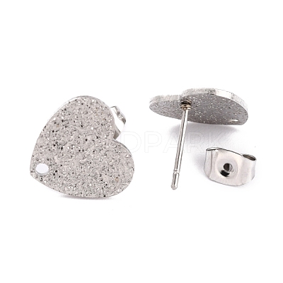 Non-Tarnish 304 Stainless Steel Stud Earring Findings EJEW-O104-14P-1