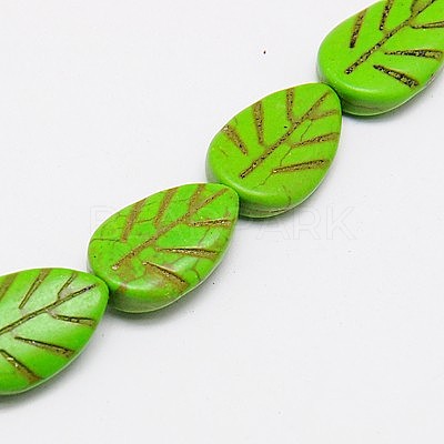 Synthetic Turquoise Beads Strands X-TURQ-G116-19x22mm-12-1