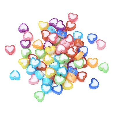 Opaque Acrylic Beads OACR-D314-01-1