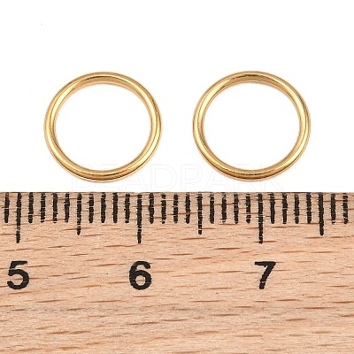 Ion Plating(IP) 304 Stainless Steel Closed Jump Rings STAS-G393-06G-12-1