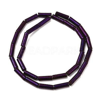 Electroplated Natural Lava Rock Beads Strands G-K388-03B-10-1