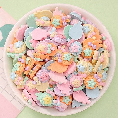 Opaque Resin Cabochons CRES-F030-01N-1