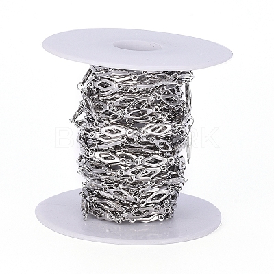 Tarnish Resistant 304 Stainless Steel Link Chains CHS-G014-07P-1