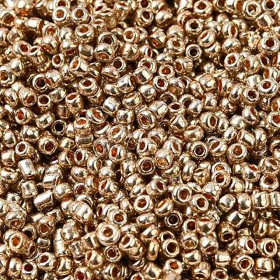 Electroplate 12/0 Glass Seed Beads X-SEED-Q003-01-1