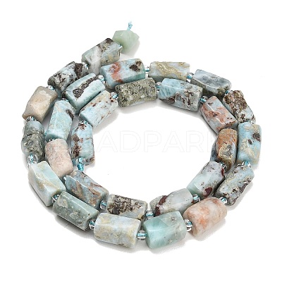 Natural Larimar Beads Strands G-F836-B09-01-1
