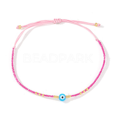 Glass Seed Beaded Braided Bracelets WV7941-8-1
