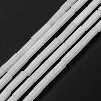 Natural White Jade Beads Strands G-F247-46-1