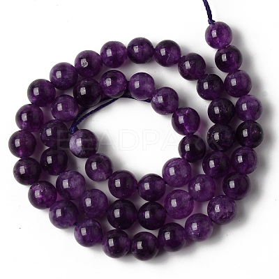 Natural Quartz Beads Strands G-R479-8mm-07-1