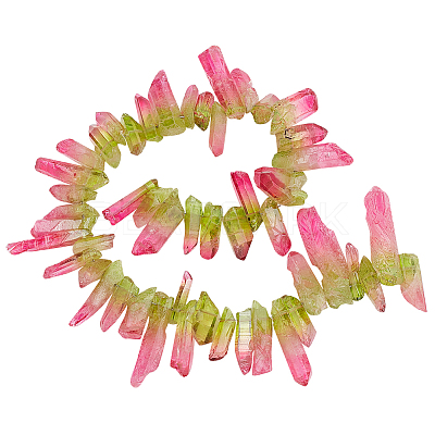 1 Strand Natural Quartz Crystal Dyed Beads Strands G-PH0002-28-1