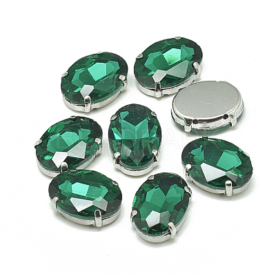 Sew on Rhinestone RGLA-T091-10x14mm-15P-1