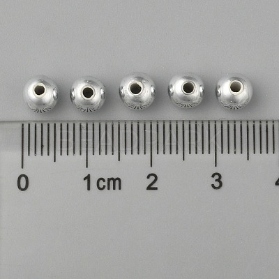Plating Plastic Acrylic Round Beads PACR-L003-6mm-S-1
