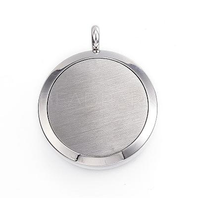 316 Surgical Stainless Steel Diffuser Locket Pendants STAS-P102-095-1