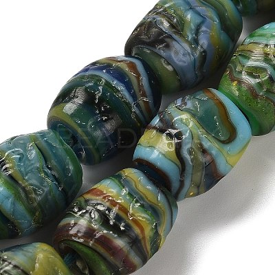 Handmade Lampwork Beads Strands LAMP-C016-01B-1