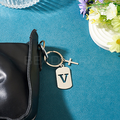 1Pc Stainless Steel Keychains KEYC-TADJ0001-08V-1
