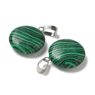 Natural & Synthetic Mixed Gemstone Pendants G-B127-14P-1