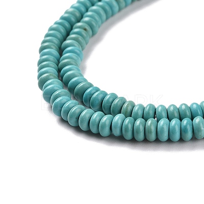 Synthetic Turquoise Bead Strands G-P286-05-4mm-01-1