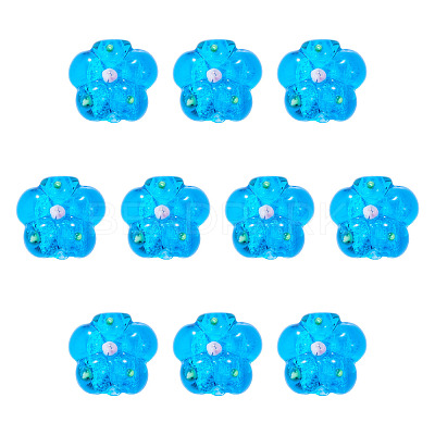 10Pcs Handmade Lampwork Beads LAMP-TADJ0001-01G-1