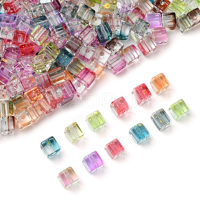 Spray Painted Glass Seed Beads SEED-FS0001-36-1