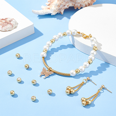 60Pcs Brass Beads KK-BC0012-61-1