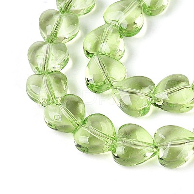 Baking Paint Transparent Glass Beads Strands DGLA-N021-01A-02-1