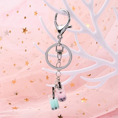 Iron Alloy Lobster Claw Clasp Keychain KEYC-D016-P-1