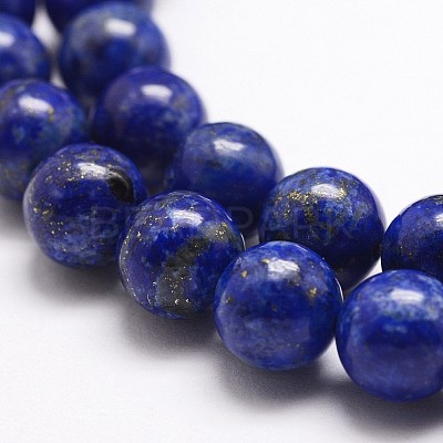 Natural Lapis Lazuli Bead Strands G-G953-01-10mm-1