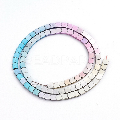 Electroplated Non-magnetic Synthetic Hematite Beads Strands G-L562-01-1