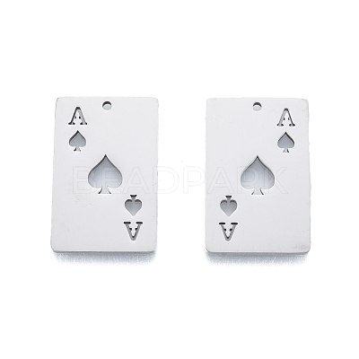 Non-Tarnish 201 Stainless Steel Pendant STAS-B027-11P-1