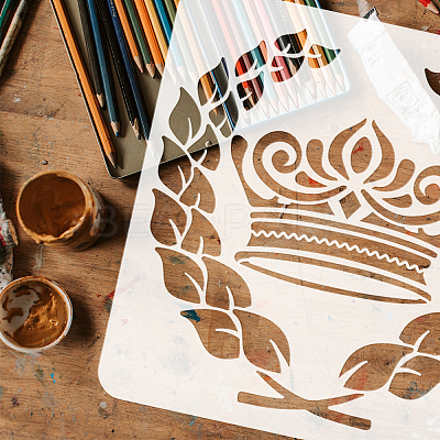 PET Hollow Out Drawing Painting Stencils DIY-WH0391-0532-1