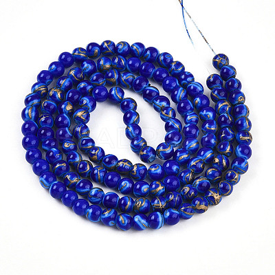 Baking Paint Glass Beads X1-DGLA-N010-6mm-05-1