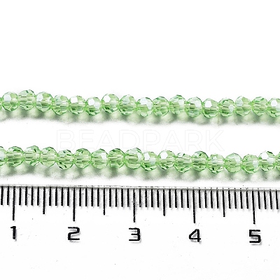 Electroplate Transparent Glass Beads Strands EGLA-A035-T3mm-A09-1