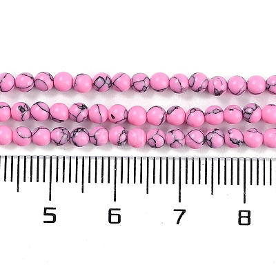 Synthetic Turquoise Beads Strands G-U004-02O-1