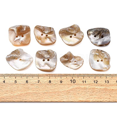 2-Hole Natural Shell Buttons SH-CBAA69B-02-1