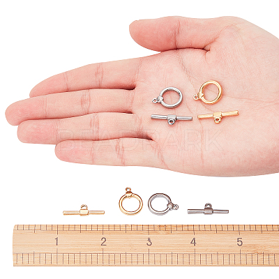 PVD Vacuum Plating 304 Stainless Steel Toggle Clasps STAS-UN0010-36-1
