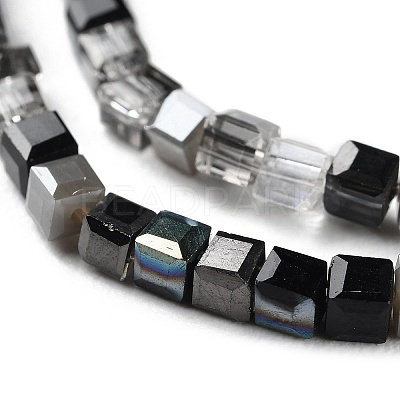 Electroplate Glass Beads Strands GLAA-P056-02A-1