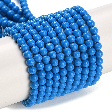 Synthetic Turquoise Beads Strands G-U004-02D-1
