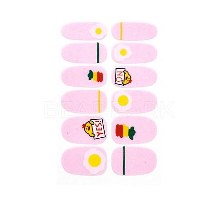 Avocados & Strawberries & Flowers Full Cover Nail Art Stickers MRMJ-T109-WSZ563-1