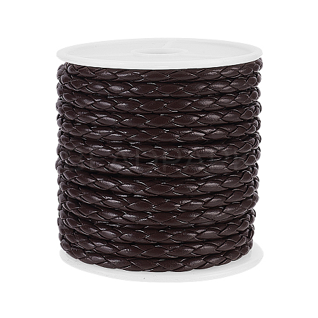 4-Ply Round Imitation Leather Braided Cord LC-WH0003-10D-1